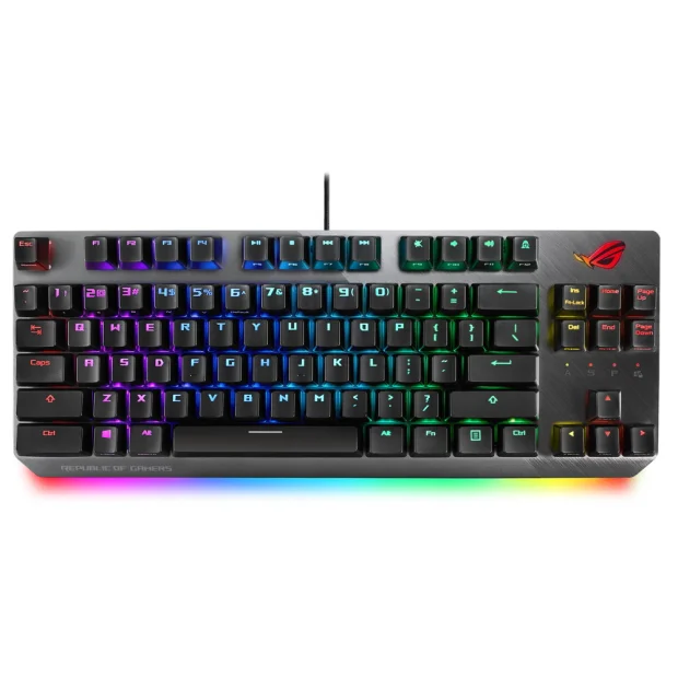 Клавиатура ASUS ROG Strix Scope NX TKL (NX RED switches, черный/серый)